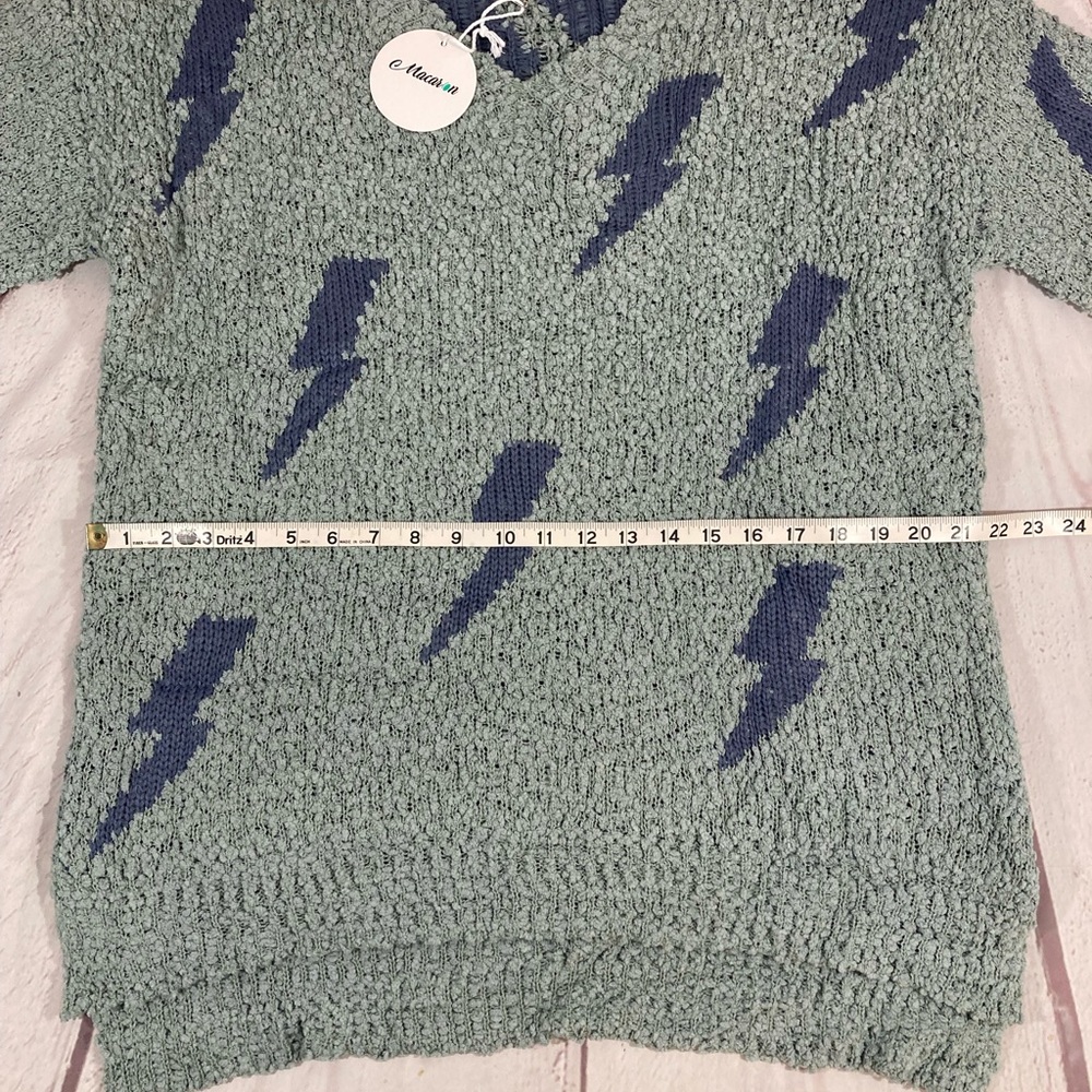 Lightning Bolt Popcorn Sweater - image 3
